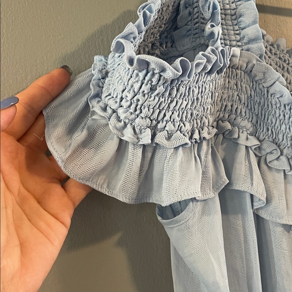 Anthropologie Sky Blue Sleeveless Blouse Size XS‎ - Picture 3 of 8